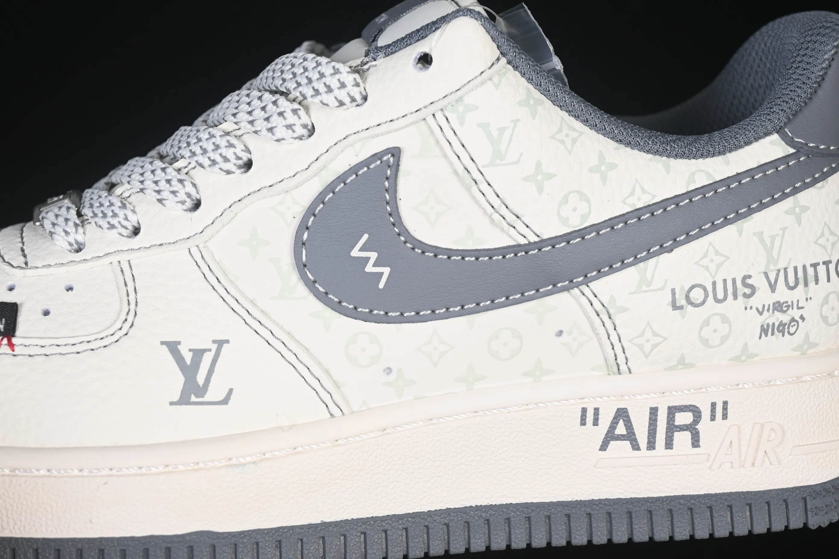 All categories Nk Air Force 1 Air Force series Nk Air Force 1 Low Air Force low-top Nike Air Force 1'07 Low LV joint beige woven label Air Force 1 low-top casual sneakers CX5050-Y08